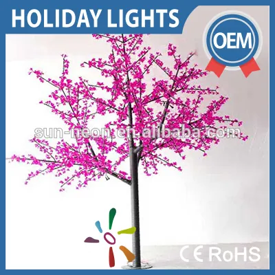 Plastic Japanese Led Cherry Blossom Tree Outdoor Lighted Cherry Blossom Trees Light