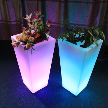 Decoração ao ar livre jardim iluminar levou vasos de flores