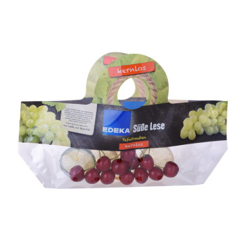 Sacchetto riciclabile per frutta e imballaggio con foro per appendere
