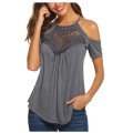 Sexy Casual Top Women's Summer Sling Spaghetti Shoulder Lace Flowy Supplier