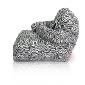 Zebra Stripe canvas beanbags in Animal shape