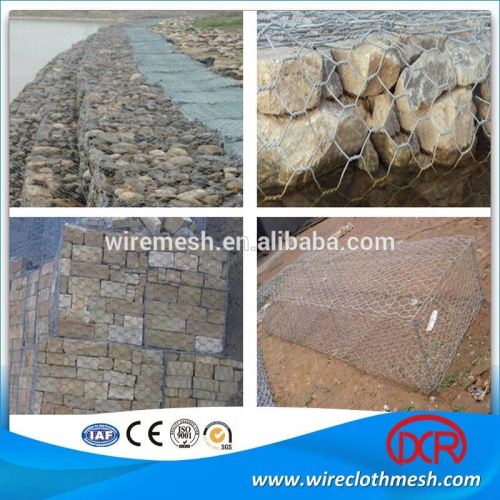 Galvanised gabion hexagonal wire netting