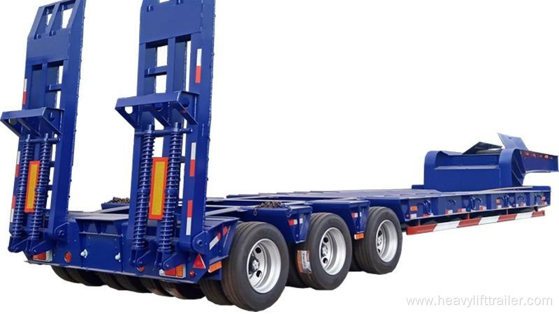 120T Heavy Duty Lowbed Semi Trailer