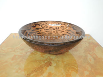 bathroom glass sink art with bench top sanitary ware china