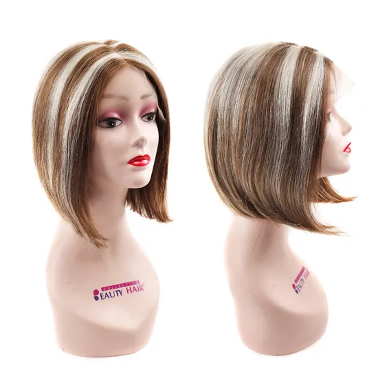 Lace Frontal Wig Lace Closure Human Hair Wigs Remy Straight Middle Lace Part 13x4x1 T Part Wig 100% Natural Human Hair