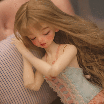 BJD Cordelia 21cm Tutup Mata Gadis Boneka bersama bola