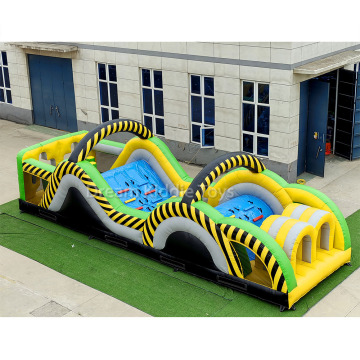 Nuclear Inflatable Obstacle Challenge: Atomic Toxic Rush for Kids and Adults