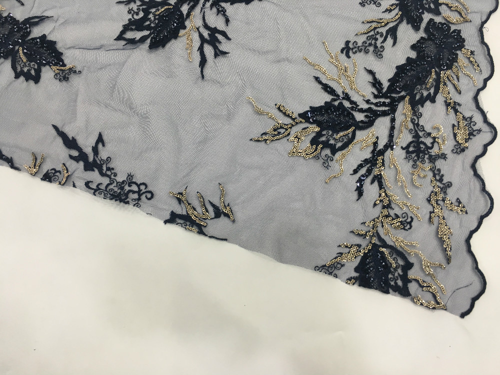Glitter Sequins Embroidery Fabric