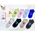 Cute polyester socks with heart-shaped pattern