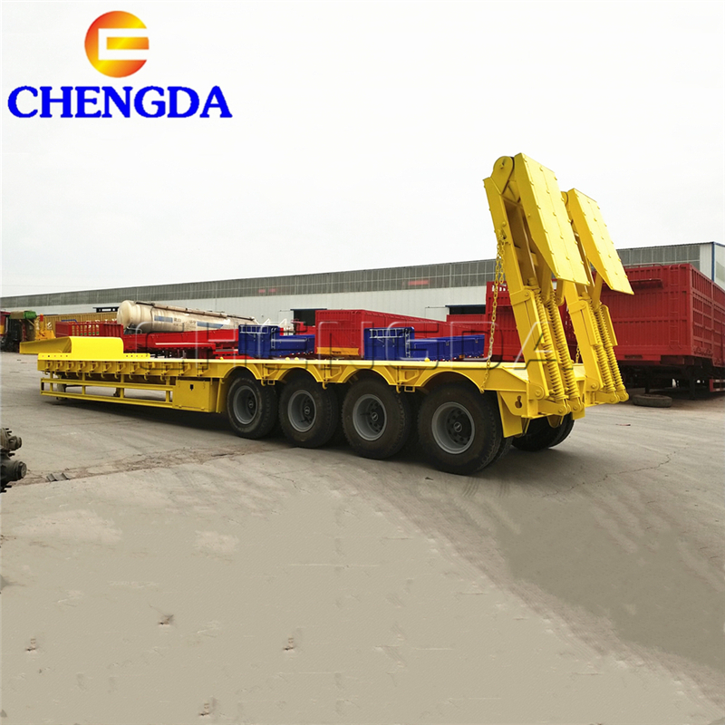 4 Axles Lowbed Trailer 