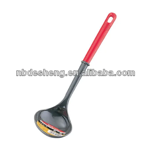 red pp handle stainless steel cooking Ladle