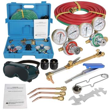 Portable Oxygen Acetylene Gas Cutting and Welding Kit - UWELD Torch Welder Tool Set