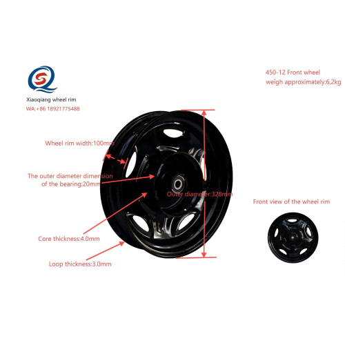 Norma estándar de la rueda delantera de 328 mm para una estabilidad superior