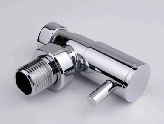 Top quality angle Radiator valve with chrome plate