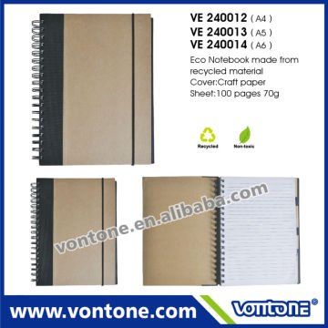 Eco friendly SPIRAL notebook