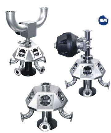 Pharmaceutical Multiport Valves Stainless Steel 316L