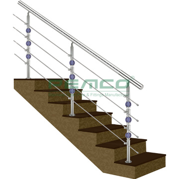 A260 Edelstahl -Rundrohrbalustrade -Handläufe
