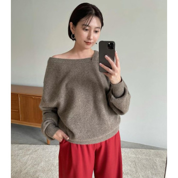 Women`s Winter Off Shoulder Sweaters