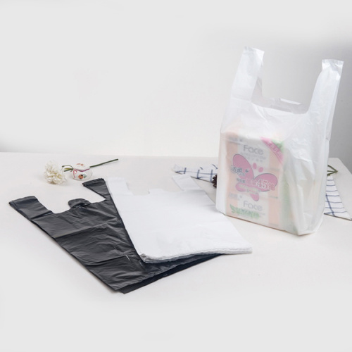 Non Woven Vest HDPE Shopping Bags with Transparent Color