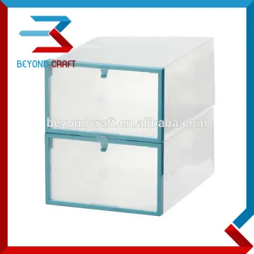 Good price clear PP shoe box with plastic frame