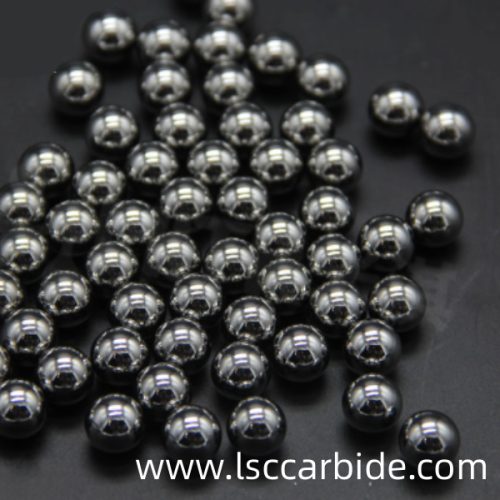 Carbide balls for controlling the flow of valves