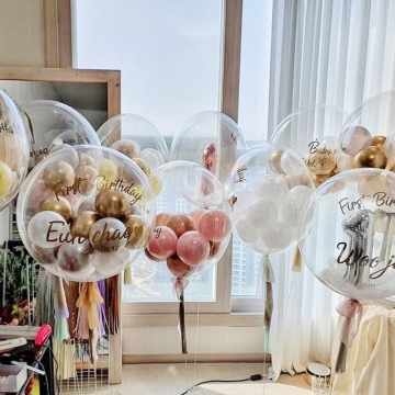 Wholesale 36 Inch Clear Transparent Pre-Stretched BOBO Balloons