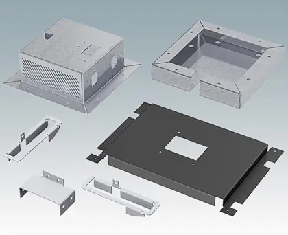 CNC Punching Aluminum Sandblasted Computer Server Case