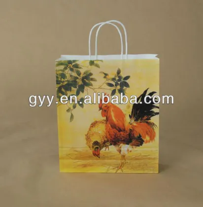 Mexican brown craft paper shopping bag