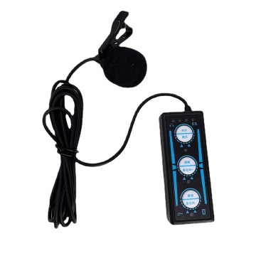 Microfono al collo cablato portatile con effetto riverbero DSP