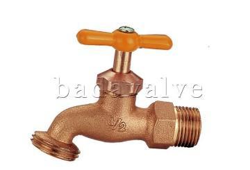 Robinet bronze avec poignée peinte