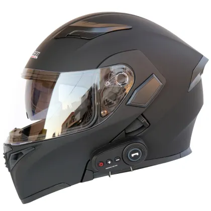 Motorcycle helmet motorcycle bluetooth helmet electric vehicle helmet 1200 mAh battery life