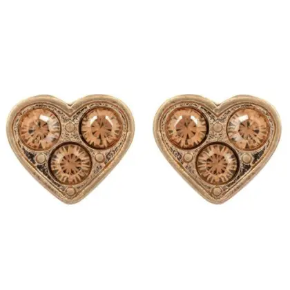 Heart gold stud earrings earrings fashion design