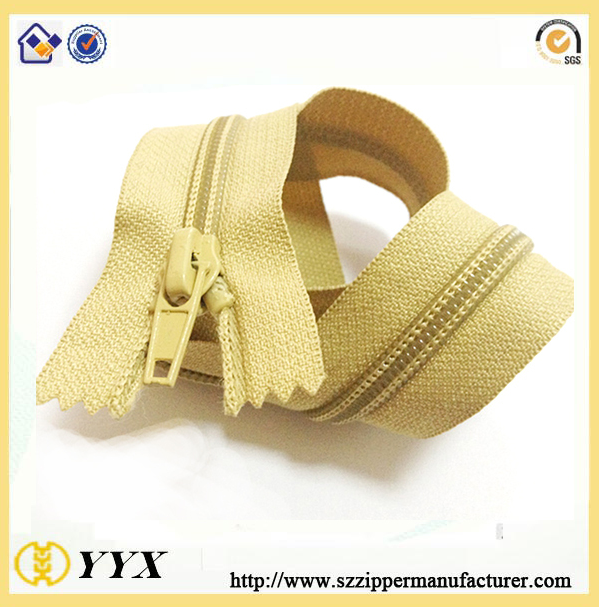 nylon separating zipper