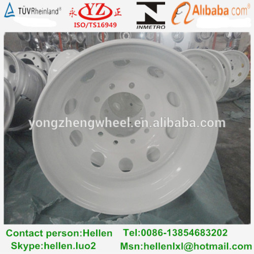 white 22.5*8.25 truck wheel