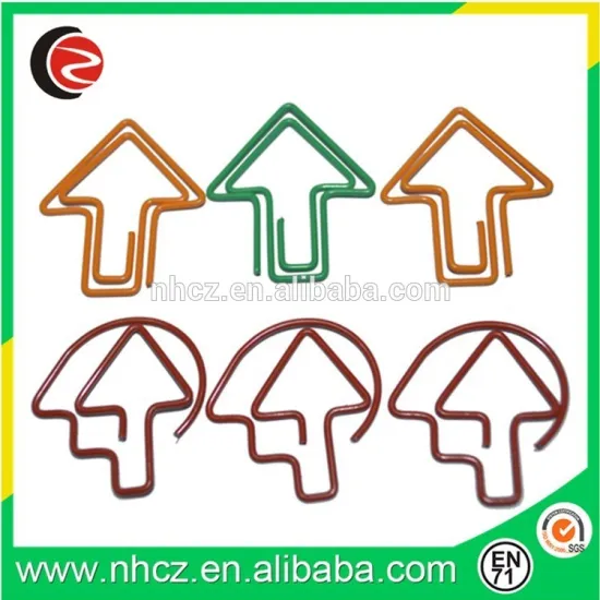 arrow shaped paper clips with customized colorful