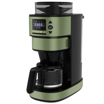 Drip Coffee Machine With Bean Grinder