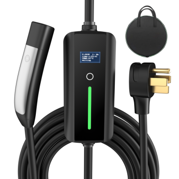 Portable AC EV Charger for Tesla with OLED Screen