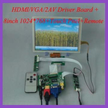 8 بوصة شاشة LCD مع سائق مجلس ولوحة اللمس
