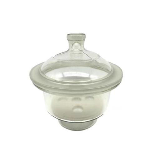 Clear Glass Desiccator with Porcelain Plate 180mm