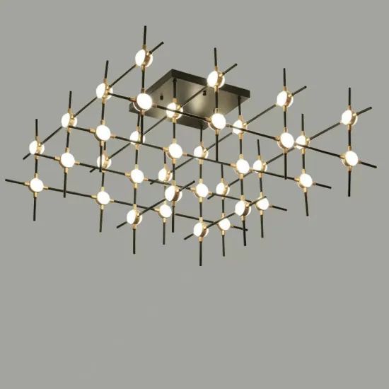 Luxury Large Gold Modern Chandelier for High Ceilings