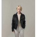 Damen neue modische lässige Lederjacke