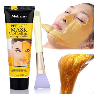 Maschera per la cura del viso per la cura della pelle per cure per la cura della pelle per collagene d'oro 24k oro.