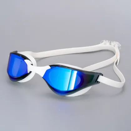 2024 New Cross-border Adult Silicone Contrast Myopia Anti-fog Swimming Goggles