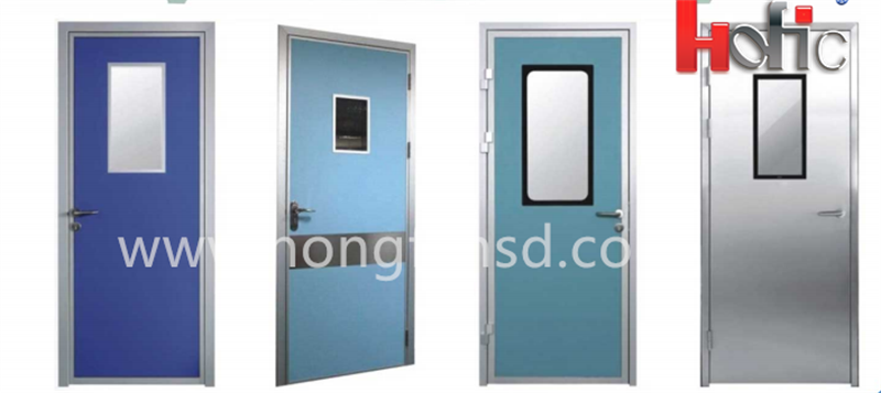 Hermetic airtight operating sliding hospital door