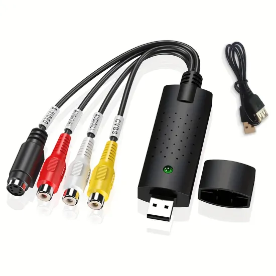 Usb To Cvbs Adapter: EasyCap USB 2.0 Video & Audio Capture Card Adapter - Your Ultimate Solution for Video and Audio Recording