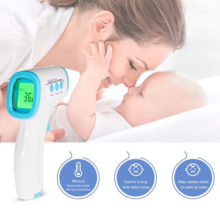 Baby Body Digital net kontakt foarholle thermometer ynfraread