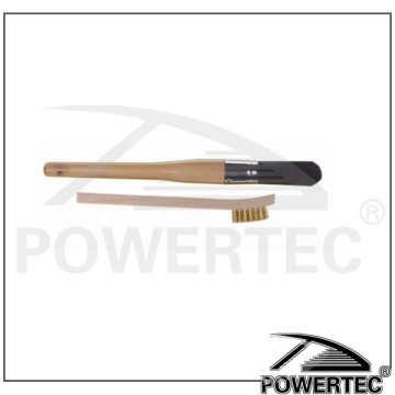 POWERTEC 2pc wire brush set