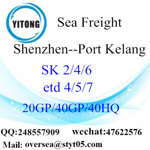 Mar de Porto de Shenzhen transporte de mercadorias para Port Kelang