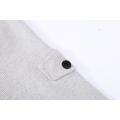 Men's Knitted Full Zip Textured Epaulet Pocket Cardigan