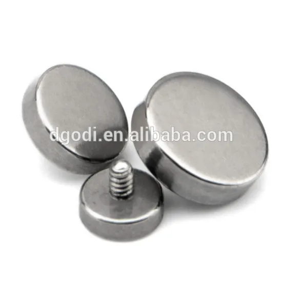 Custom big head thumb screw and high quality flat titanium disc